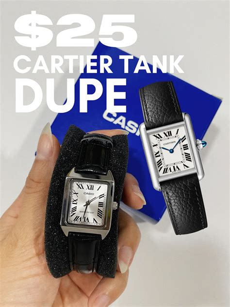 casio dupe cartier tank|cartier tank pinch hitters.